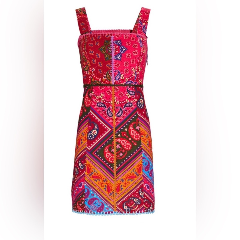 FARM Rio Colorful Bandana Midi Dress - Picture 2 of 8